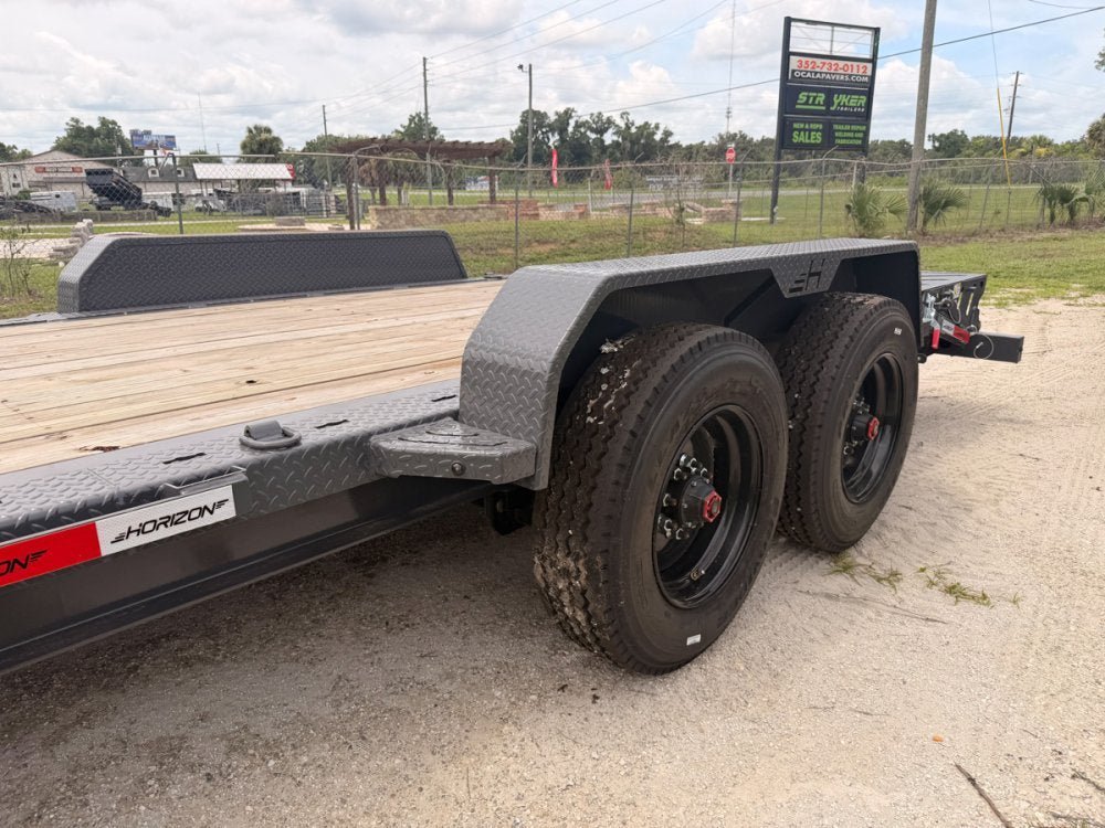22' HEH Equipment Trailer 82" Wide, W/ 3' Dove W/ Mountain Ramps 014753 - Stryker Dealership Group