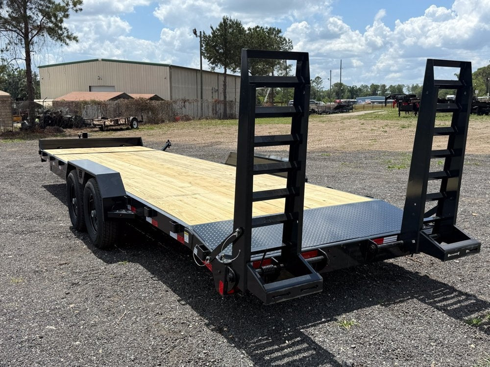 22' BP Equipment Trailer Stand Up Ramps - 7k Axles - Equipment Trailers - Stryker Dealership Group