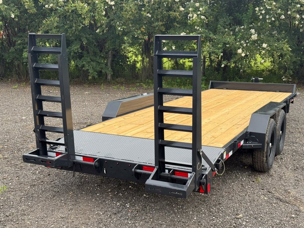 22' BP Equipment Trailer Stand Up Ramps - 7k Axles - Equipment Trailers - Stryker Dealership Group
