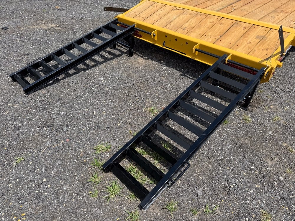 22' ERH Equipment Trailer (2) 7K Axles, Stand Up Ramps - Equipment Trailers - Stryker Dealership Group