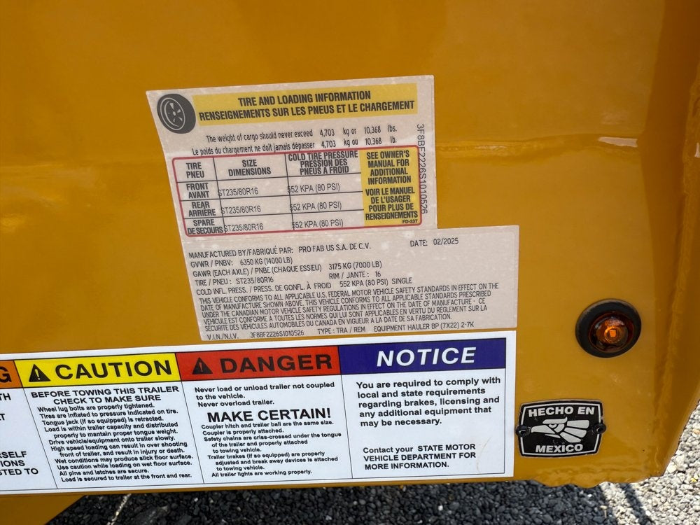 22' ERH Equipment Trailer (2) 7K Axles, Stand Up Ramps - Equipment Trailers - Stryker Dealership Group