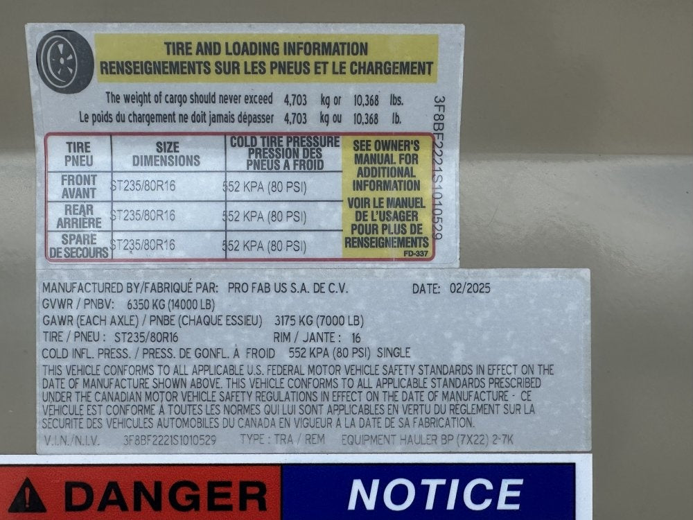 22' ERH Equipment Trailer (2) 7K Axles, Stand Up Ramps - Equipment Trailers - Stryker Dealership Group