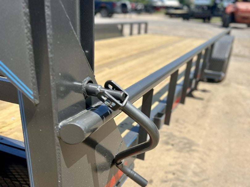 22' Gooseneck Heavy Pipe Rail Equipment Trailer - 6K Axles - Slide In Ramps - Pipe Top Rail - Stryker Dealership Group