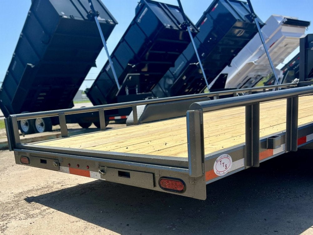 22' Gooseneck Heavy Pipe Rail Equipment Trailer - 6K Axles - Slide In Ramps - Pipe Top Rail - Stryker Dealership Group