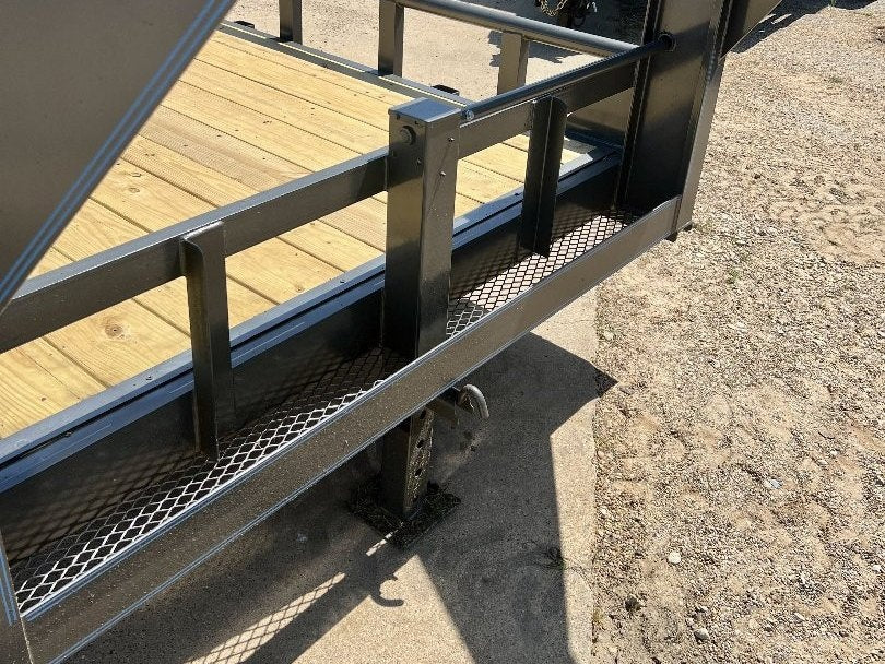 22' Gooseneck Heavy Pipe Rail Equipment Trailer - 6K Axles - Slide In Ramps - Pipe Top Rail - Stryker Dealership Group