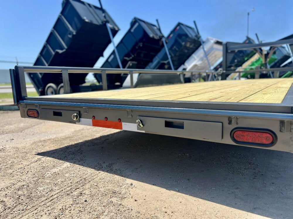 22' Gooseneck Heavy Pipe Rail Equipment Trailer - 6K Axles - Slide In Ramps - Pipe Top Rail - Stryker Dealership Group
