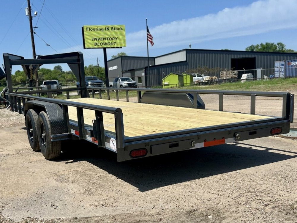 22' Gooseneck Heavy Pipe Rail Equipment Trailer - 6K Axles - Slide In Ramps - Pipe Top Rail - Stryker Dealership Group