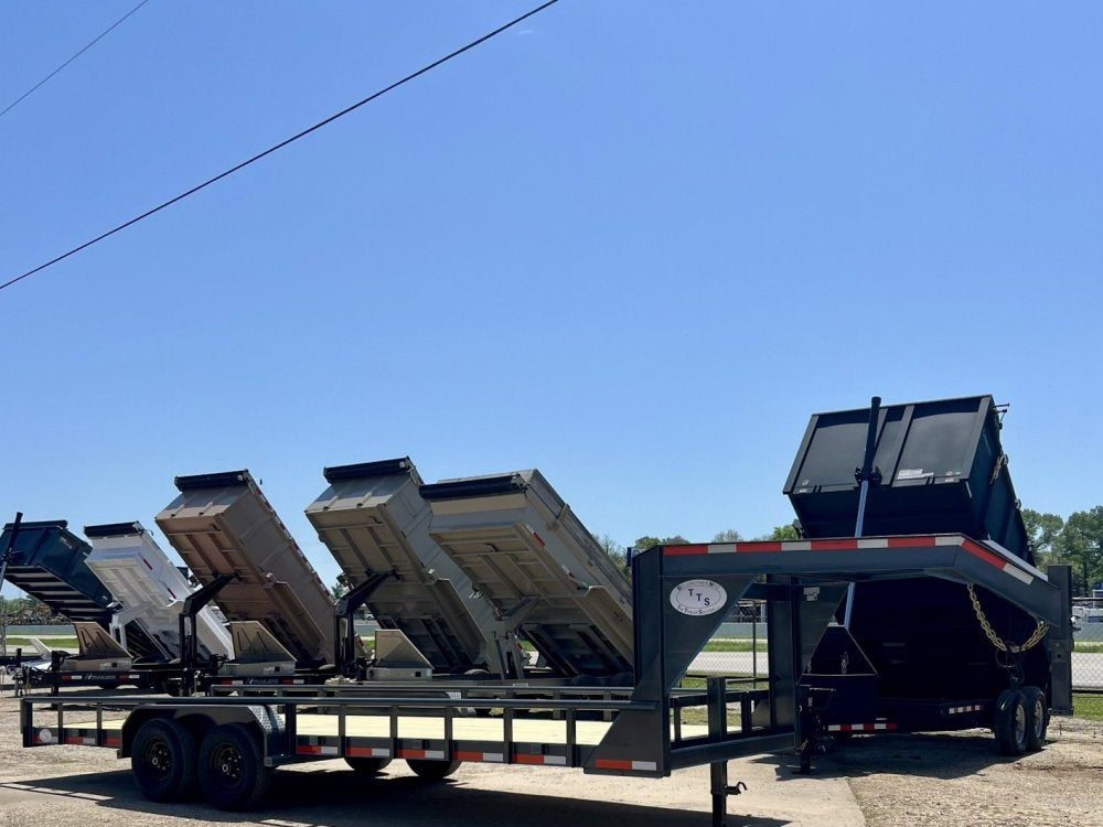 22' Gooseneck Heavy Pipe Rail Equipment Trailer - 6K Axles - Slide In Ramps - Pipe Top Rail - Stryker Dealership Group