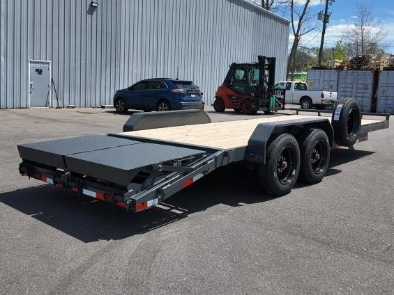 22' H6 Bumper Pull Mega Ramps 8K Axles - Equipment Trailers - Stryker Dealership Group