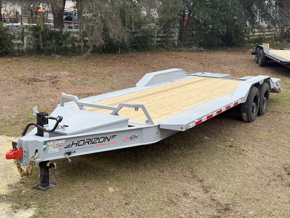 22' HEH Equipment Trailer (2) 10K Axles, Drive Over Fenders, 3' Dove W/ Mountain Ramps - Drive Over Fenders - Stryker Dealership Group