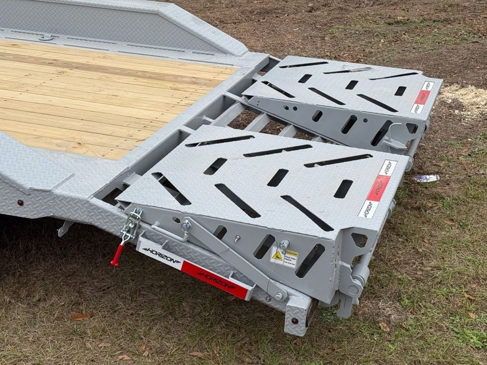 22' HEH Equipment Trailer (2) 10K Axles, Drive Over Fenders, 3' Dove W/ Mountain Ramps - Drive Over Fenders - Stryker Dealership Group