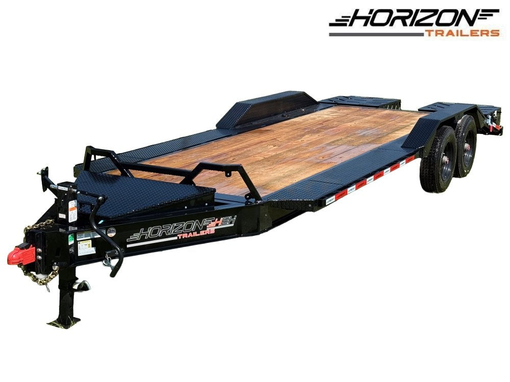 22' HEH Equipment Trailer (2) 10K Axles, Drive Over Fenders, 3' Dove W/ Mountain Ramps - Equipment Trailers - Stryker Dealership Group