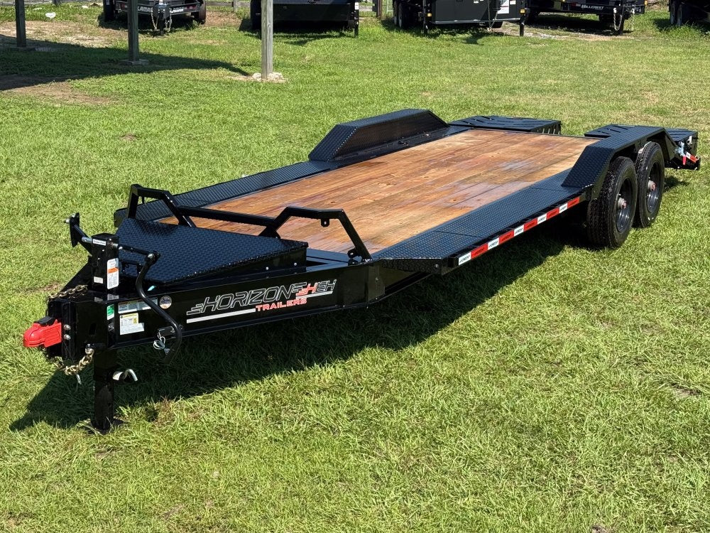 22' HEH Equipment Trailer (2) 10K Axles, Drive Over Fenders, 3' Dove W/ Mountain Ramps - Equipment Trailers - Stryker Dealership Group