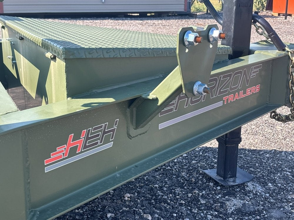 22' HEH Equipment Trailer (2) 10K Axles, Drive Over Fenders, 3' Dove W/ Mountain Ramps - Equipment Trailers - Stryker Dealership Group