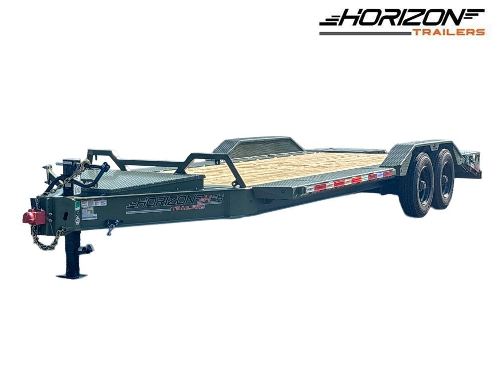 22' HEH Equipment Trailer (2) 10K Axles, Drive Over Fenders, 3' Dove W/ Mountain Ramps - Equipment Trailers - Stryker Dealership Group