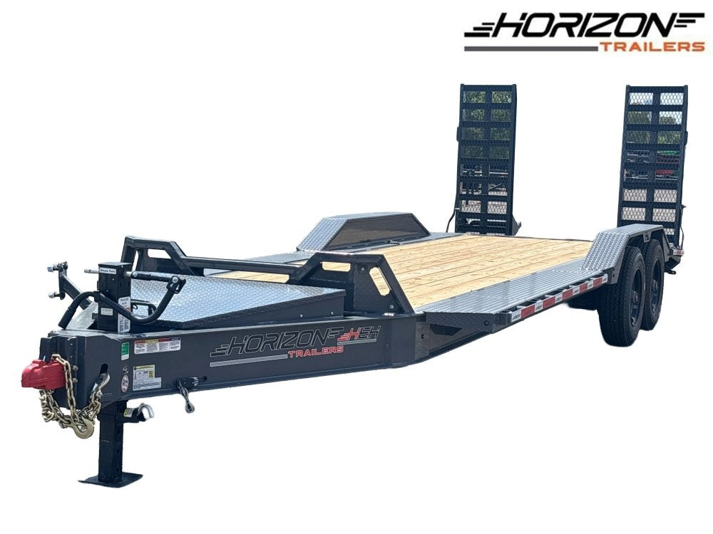 22' HEH Equipment Trailer (2) 10K Axles, Drive Over Fenders, 3' Dove W/Stand Up Ramps - Equipment Trailers - Stryker Dealership Group