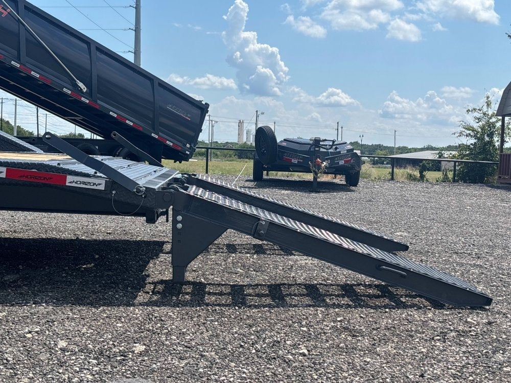 22' HEH Equipment Trailer (2) 10K Axles, Drive Over Fenders, 3' Dove W/Stand Up Ramps - Equipment Trailers - Stryker Dealership Group