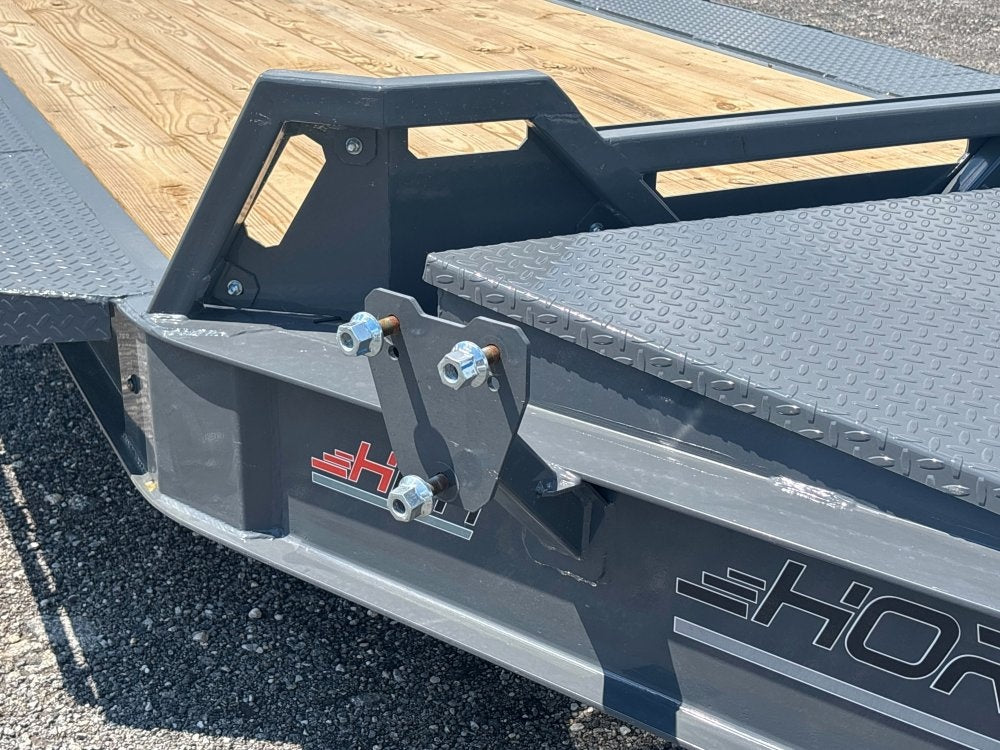 22' HEH Equipment Trailer (2) 10K Axles, Drive Over Fenders, 3' Dove W/Stand Up Ramps - Equipment Trailers - Stryker Dealership Group