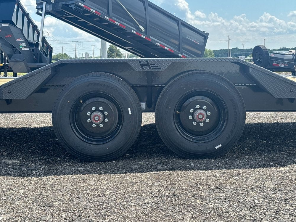 22' HEH Equipment Trailer (2) 10K Axles, Drive Over Fenders, 3' Dove W/Stand Up Ramps - Equipment Trailers - Stryker Dealership Group