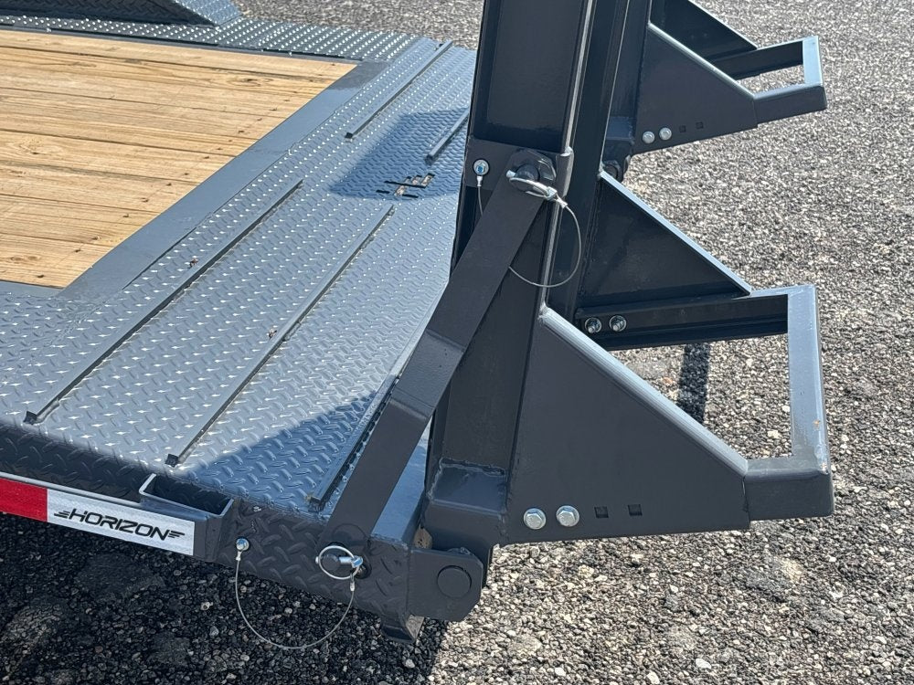 22' HEH Equipment Trailer (2) 10K Axles, Drive Over Fenders, 3' Dove W/Stand Up Ramps - Equipment Trailers - Stryker Dealership Group