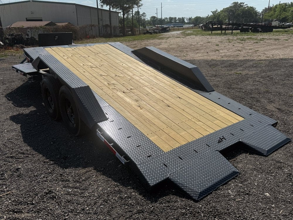 22' HET Tilt Equipment Trailer Bumper Pull 102" Wide (2) 10K Axles - Equipment Tilt - Stryker Dealership Group