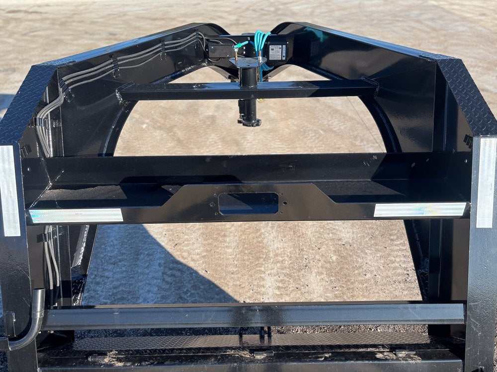 22' Horizon FTZ Gooseneck Hotshot Non-CDL Deckover Trailer Mega Ramps - (2) 7k Axles - Super Single Deckover/DO 7K MR - Stryker Dealership Group