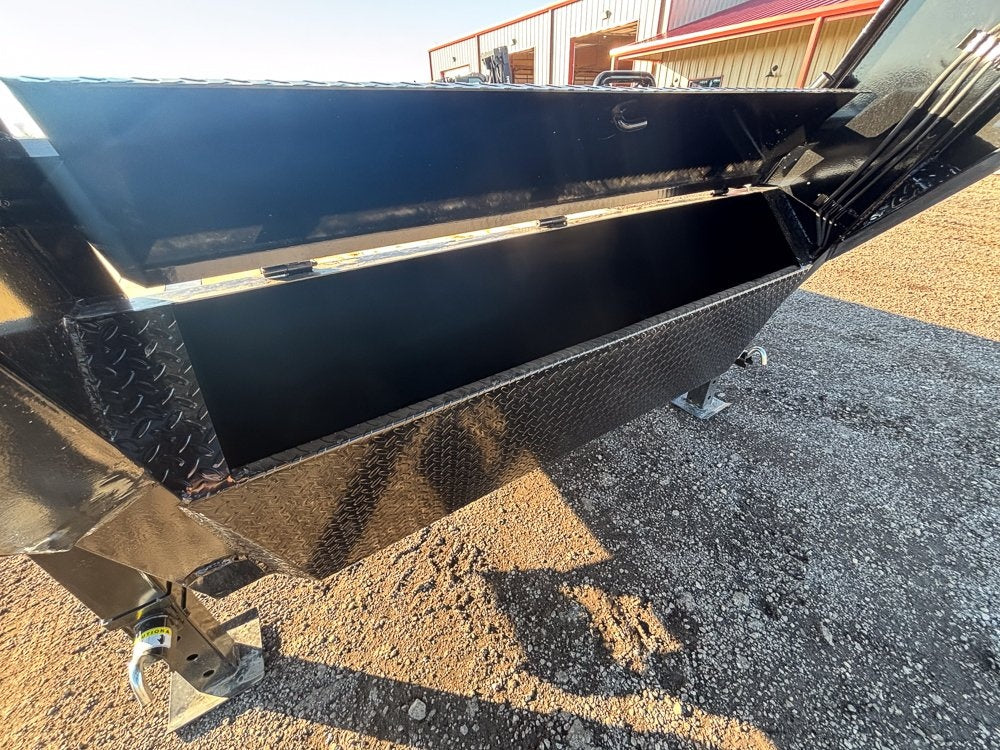 22' Horizon FTZ Gooseneck Hotshot Non-CDL Deckover Trailer Mega Ramps - (2) 7k Axles - Super Single Deckover/DO 7K MR - Stryker Dealership Group