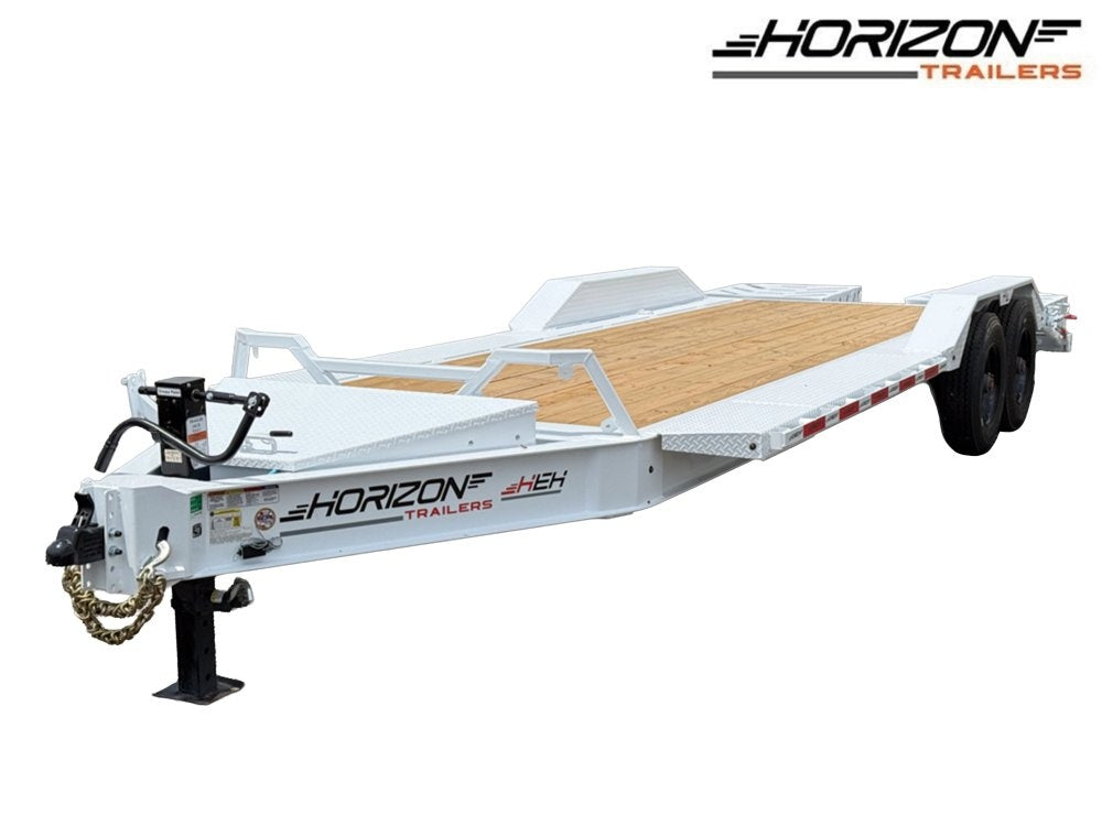 22' Horizon HEH Bumper Pull Equipment Trailer Mega Ramps - (2) 10K Axles - Equipment Trailers - Stryker Dealership Group