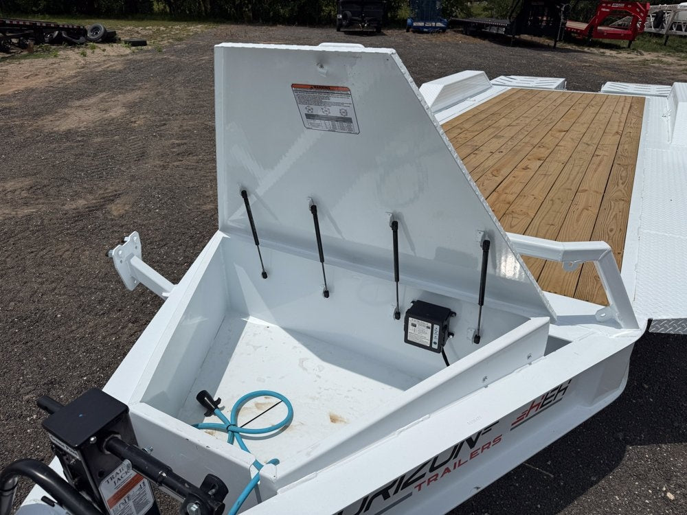 22' Horizon HEH Bumper Pull Equipment Trailer Mega Ramps - (2) 10K Axles - Equipment Trailers - Stryker Dealership Group