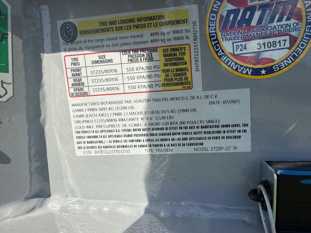 22' Tilt Equipment Trailer (2) 7K Axles - DOF 102" Wide - Equipment Tilt - Stryker Dealership Group