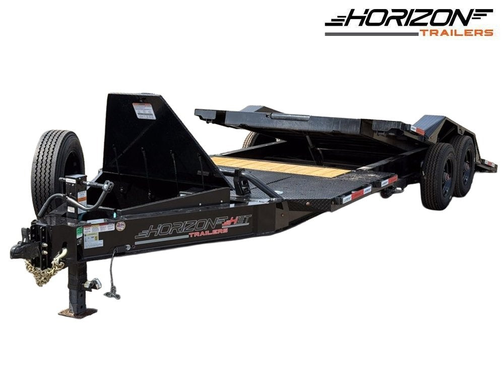 22' Tilt Equipment Trailer Bumper Pull 102" Wide (2) 10K Axles - Equipment Tilt - Stryker Dealership Group