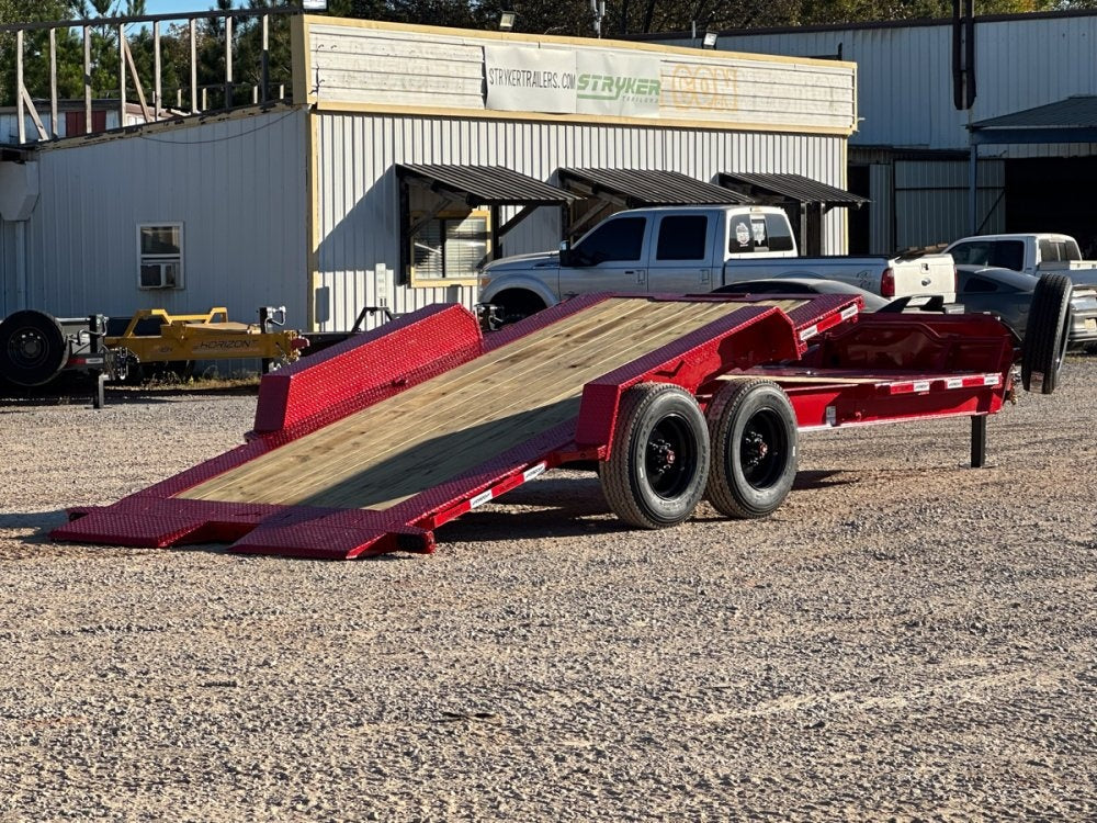 22' Tilt Equipment Trailer Bumper Pull 82" Wide (2) 10K Axles - Equipment Trailers - Stryker Dealership Group