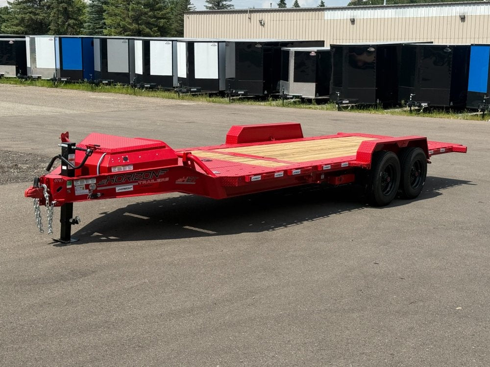 22' Tilt Equipment Trailer Bumper Pull 83" Wide (2) 10K Axles - Equipment Tilt - Stryker Dealership Group