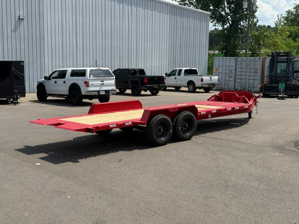 22' Tilt Equipment Trailer Bumper Pull 83" Wide (2) 10K Axles - Equipment Tilt - Stryker Dealership Group