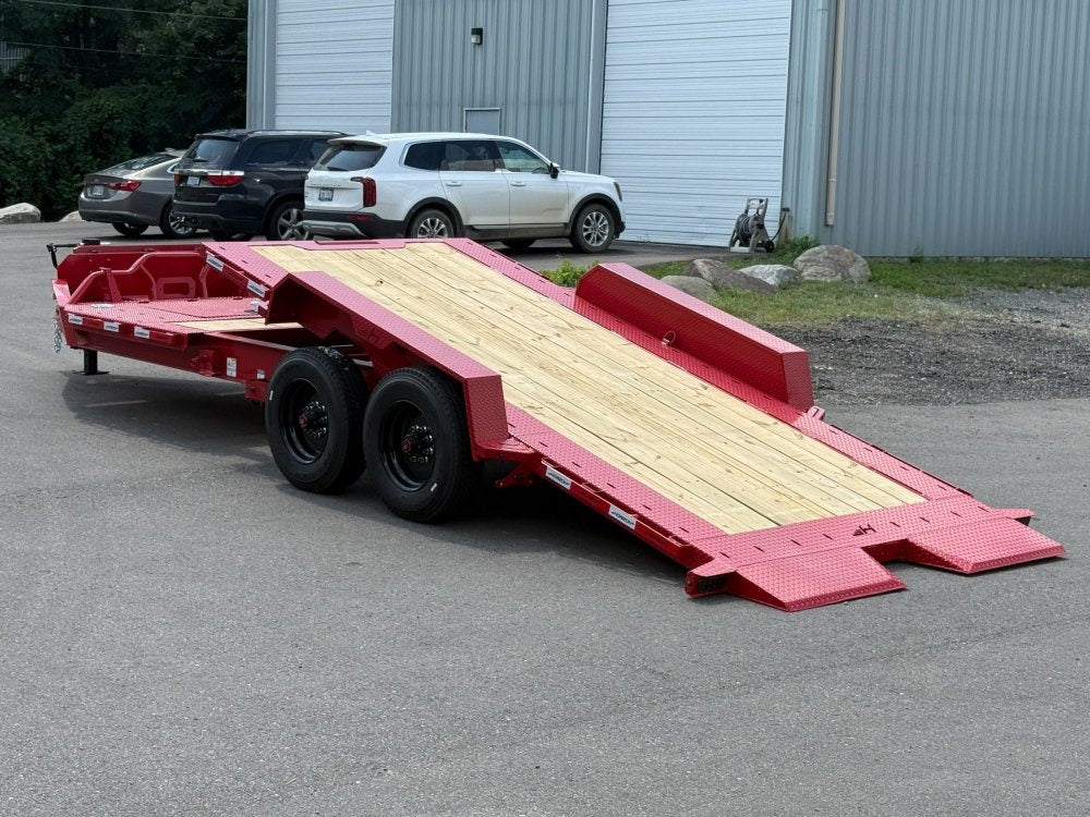 22' Tilt Equipment Trailer Bumper Pull 83" Wide (2) 10K Axles - Equipment Tilt - Stryker Dealership Group