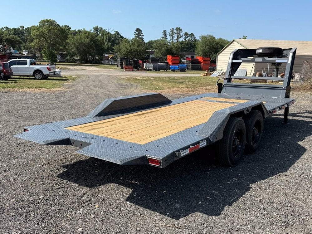 22' Tilt Equipment Trailer Gooseneck 102" Wide (2) 10K Axles - Equipment Tilt - Stryker Dealership Group