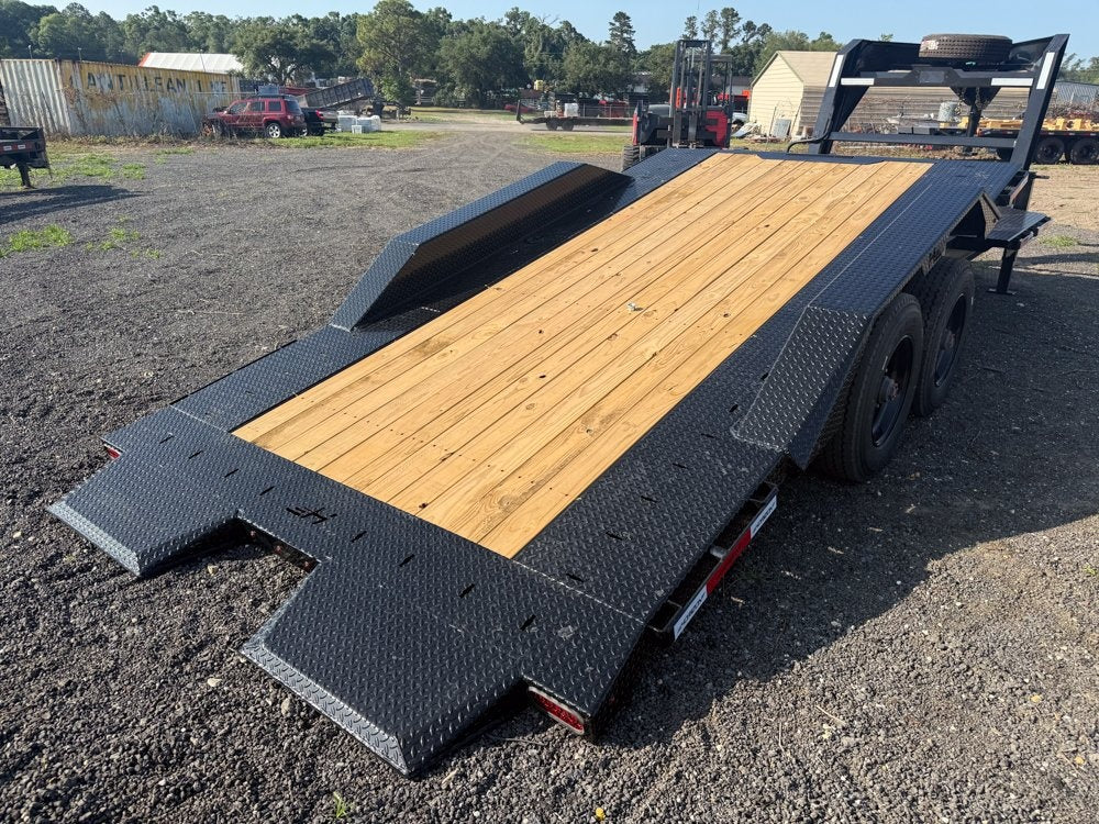 22' Tilt Equipment Trailer Gooseneck 102" Wide (2) 10K Axles - Equipment Tilt - Stryker Dealership Group