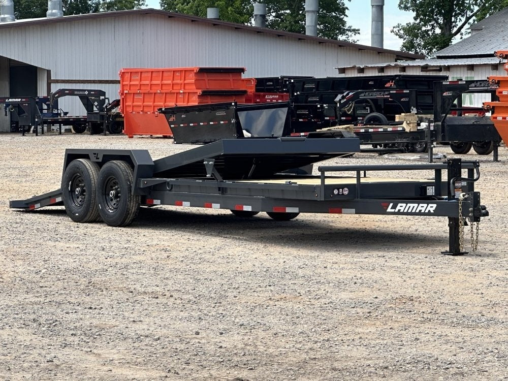 22' Tilt Trailer Lamar (2) 7K Axles 14K GVWR 10K Payload - Equipment Tilt - Stryker Dealership Group