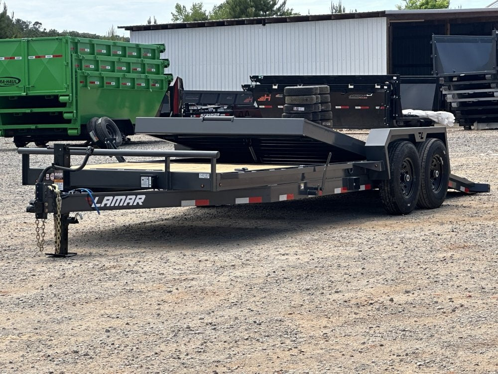 22' Tilt Trailer Lamar (2) 7K Axles 14K GVWR 10K Payload - Equipment Tilt - Stryker Dealership Group