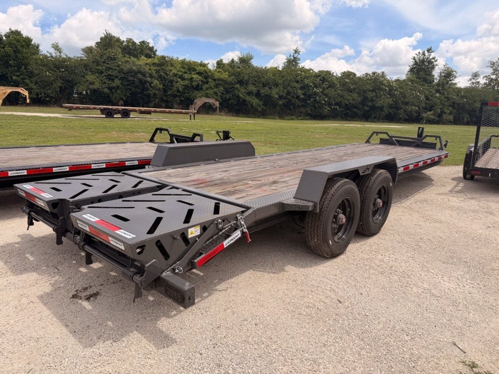 24' HEH Bumper Pull Equipment Trailer (2) 10K Axles, 3' Dove W/ Mountain Ramps 11821 - Stryker Dealership Group