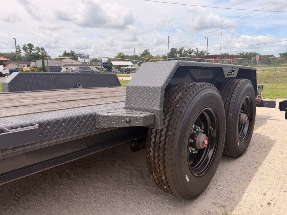 24' HEH Bumper Pull Equipment Trailer (2) 10K Axles, 3' Dove W/ Mountain Ramps 11821 - Stryker Dealership Group