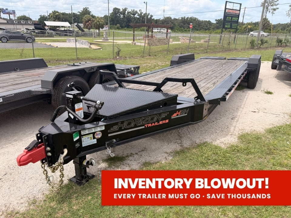 24' HEH Bumper Pull Equipment Trailer (2) 10K Axles, 3' Dove W/ Mountain Ramps 11823 - Stryker Dealership Group