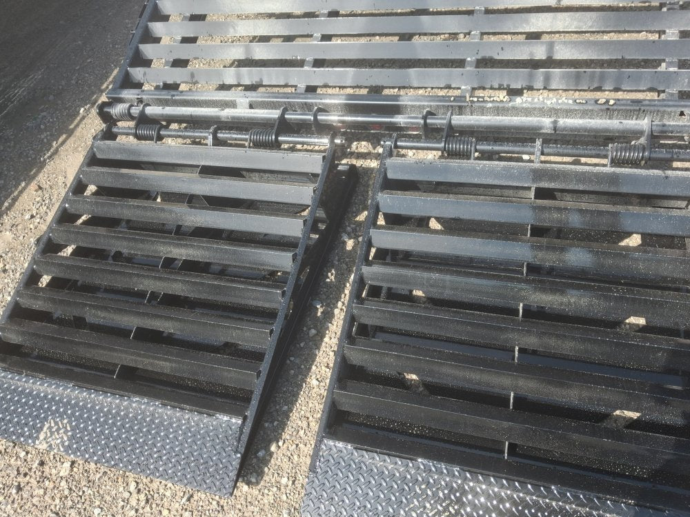 24' Iron Bull ETG Gooseneck Equipment Trailer Mega Ramps Drive Over Fenders - (2) 7,000 lb Axles 914832 - Stryker Dealership Group