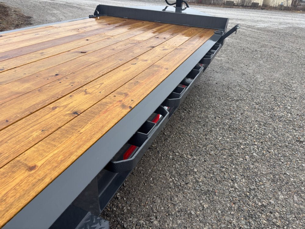 24' Iron Bull EWB Bumper Pull Equipment Trailer Mega Ramps - (2) 7,000 lb Axles 111299 - Stryker Dealership Group
