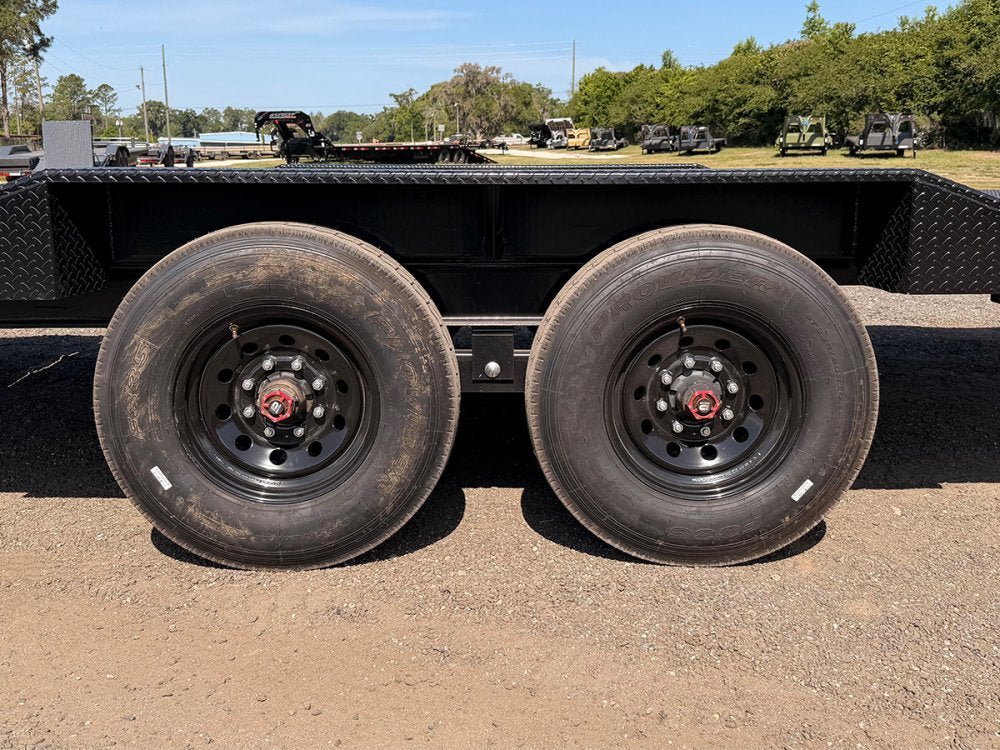 24' Tilt Trailer Drive Over Fenders, Steel Floor, 8K Axles 003822 - Stryker Dealership Group