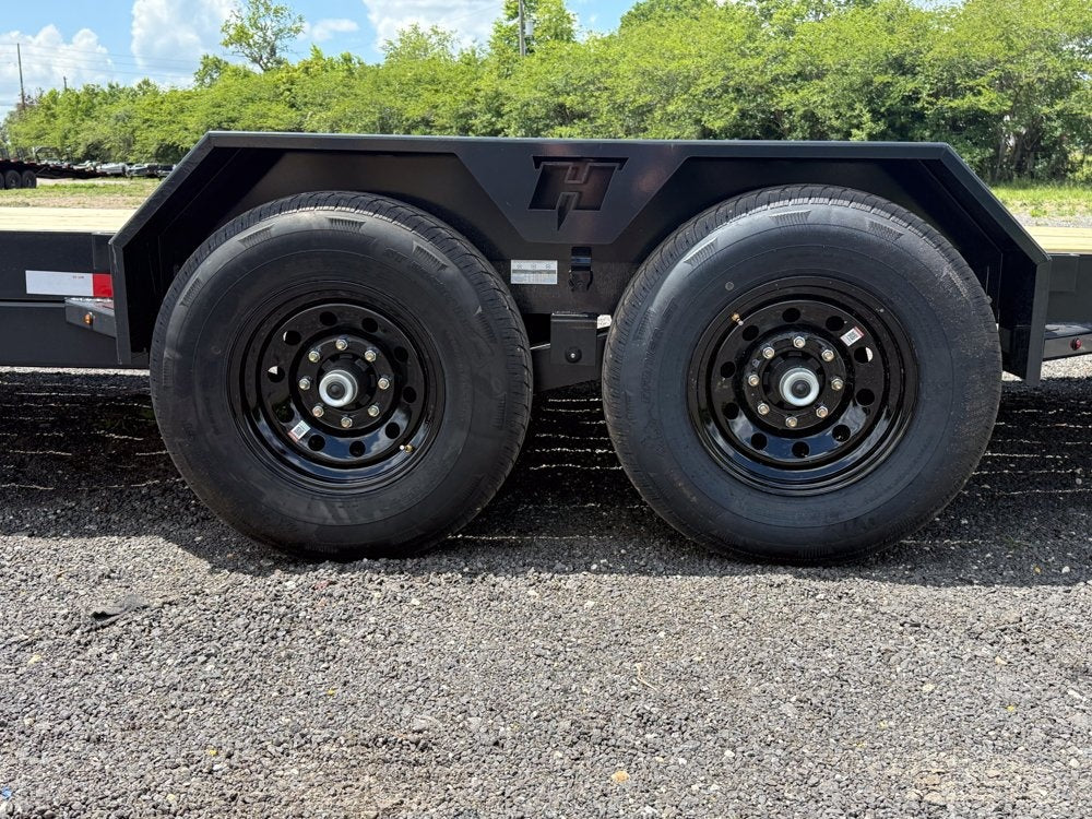 24' BP Equipment Trailer Stand Up Ramps - 7k Axles - Equipment Trailers - Stryker Dealership Group