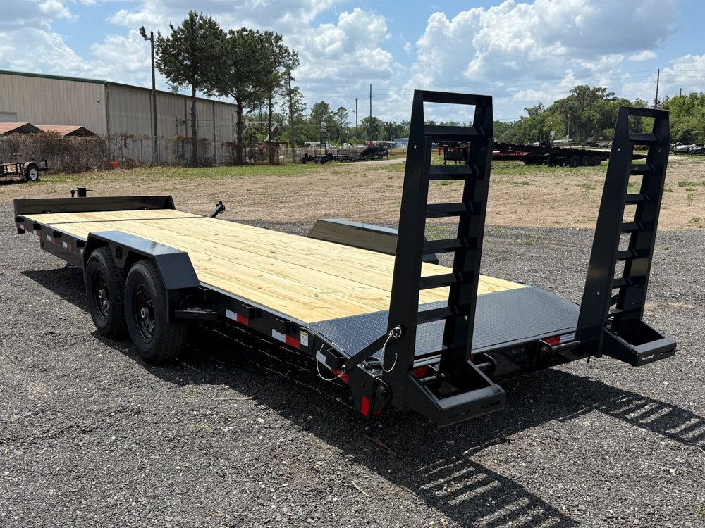 24' BP Equipment Trailer Stand Up Ramps - 7k Axles - Equipment Trailers - Stryker Dealership Group