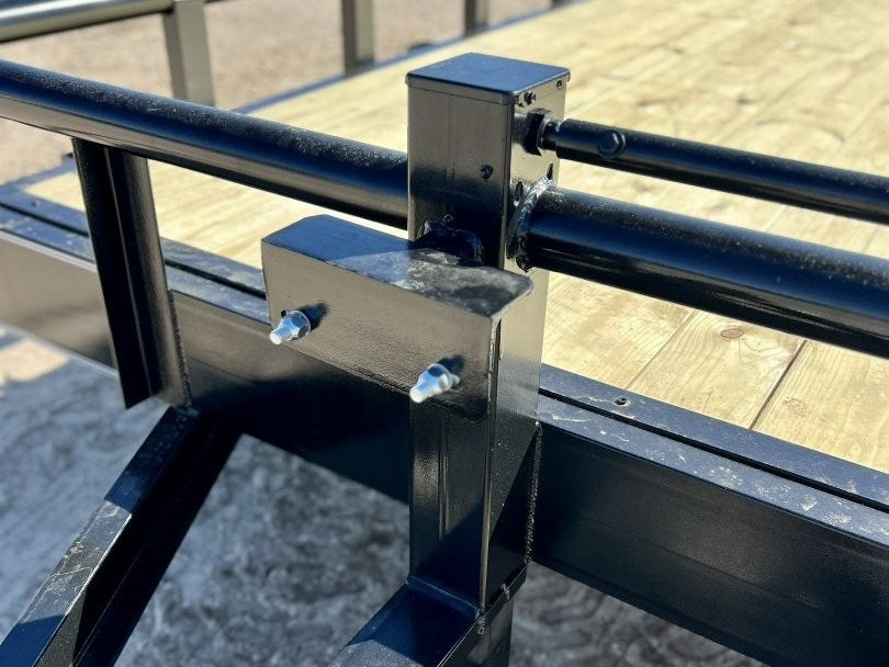 24' Equipment Trailer - 7K Axles - Stand Up Ramps - Pipe Top Rail - Stryker Dealership Group