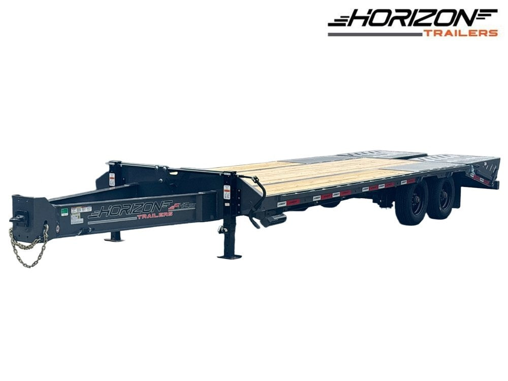 24' FHZSS Pintle Hitch Deckover (2) 10K Axles Super Single 18 Ply Tires Mega Ramps - Pintle Hitch Deckover/DO 10K MR SS - Stryker Dealership Group