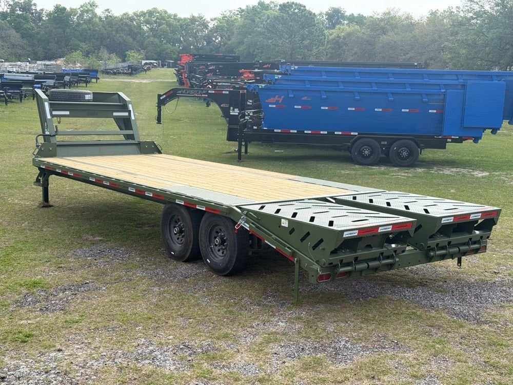 24' FTZ GN Deckover (2) 7K Axles - Mountain Ramps - Super Single Deckover/DO 7K MR - Stryker Dealership Group